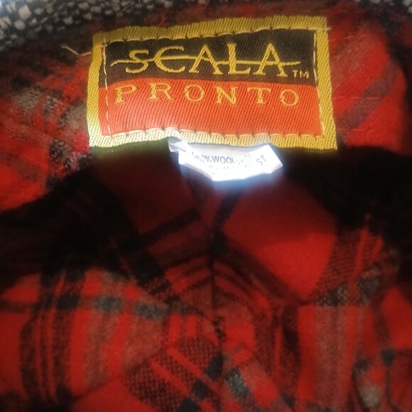 Scala Pronto Hat Cabbie Button Plaid-Lined Newsboy Cap One Size - Picture 2 of 6